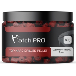 Pellet Haken mit Loch MatchPro 8mm - Roter Wurm