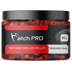 Pellet Haken mit Loch MatchPro 8mm - Erdbeere