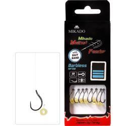 Mikado Method Feeder Leaders Line 10cm with Rubber Band Barbless 8