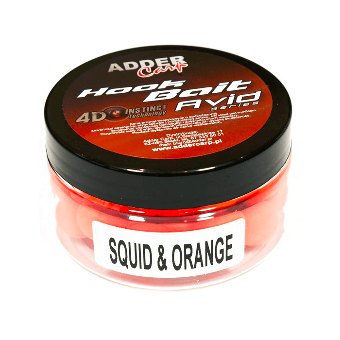 Adder Carp Avid Pop Up 16mm - Squid Orange schwimmende Kugeln