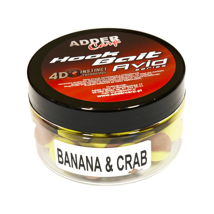 Adder Carp Avid Pop Up schwimmende Kugeln 16mm - Banane Krabbe