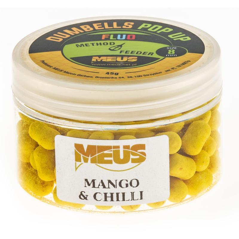Przynęta Meus Dumbells Fluo Pop Up 8mm - Mango Chilli