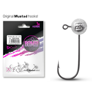 Jigkopf Delphin Bomb! Mustad 5g Gr. 6 5 Stk