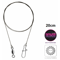 Wolframové návazce Delphin BOMB! 20cm 7kg 2ks