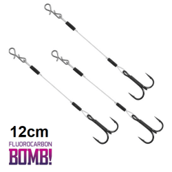 Vorfach aus Fluorocarbon Delphin TwistoRigs 3Stk 1 12cm