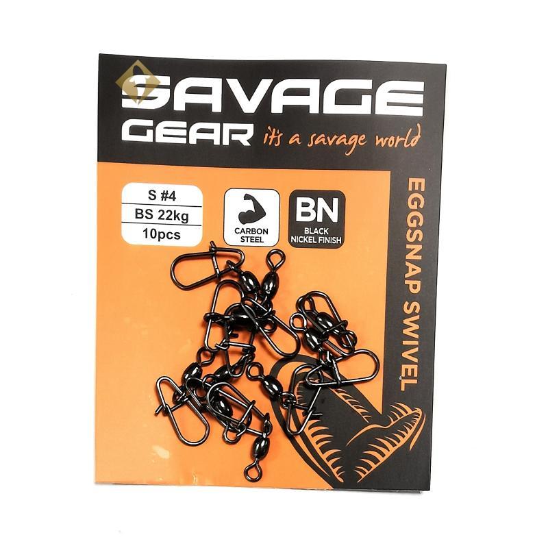 Savage Gear Eggsnap Swivel L 26kg 10ks