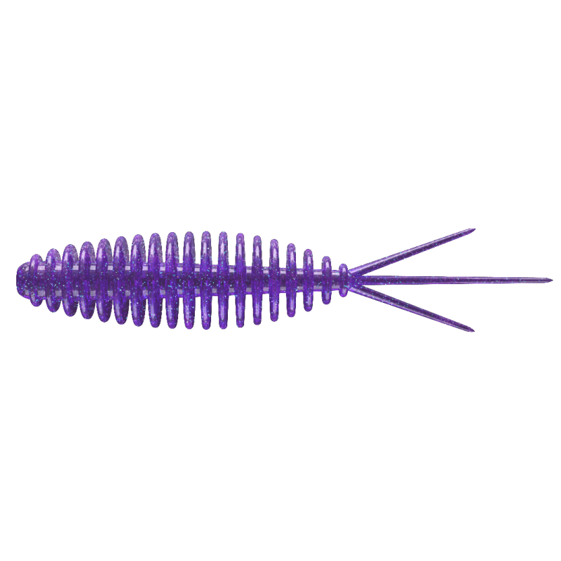 Libra Lures Turbo Worm 56mm Krill 020 - Purple Glitter 1szt