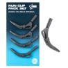 Nash Zig Rig Set mit sicherem Clip Schwarz