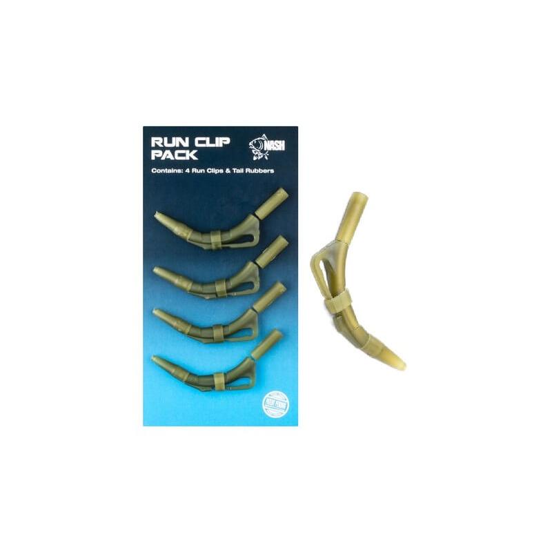 Nash Zig Rig Set mit sicherem Clip Grün
