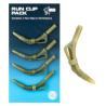 Nash Zig Rig Set mit sicherem Clip Grün