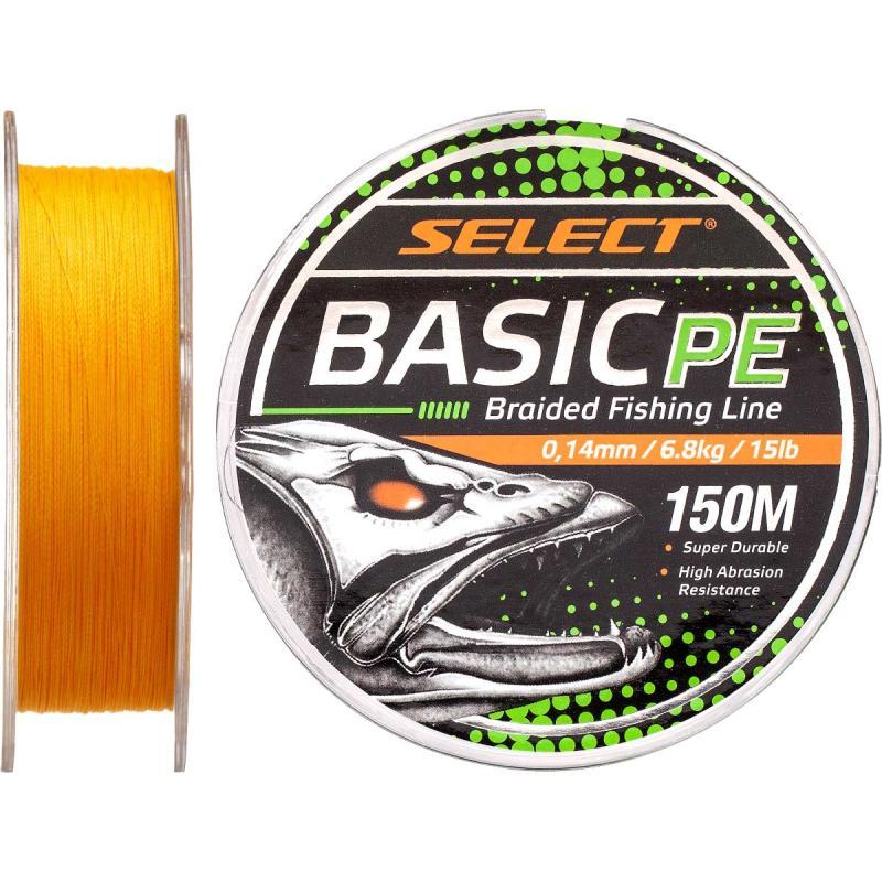 Select Basic PE Braid 150m Yellow 0.08mm