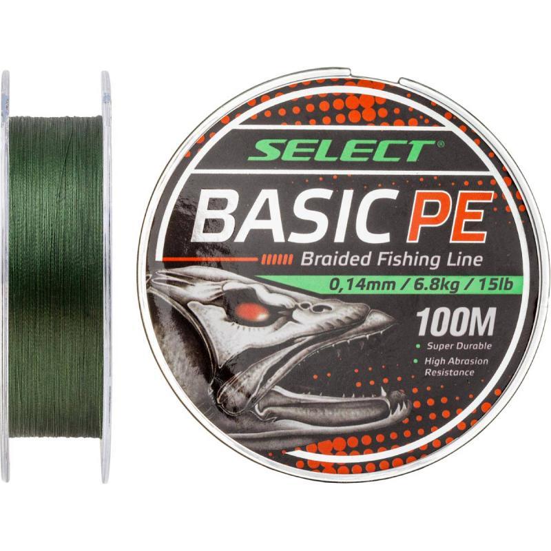 Splétaný vlasec Select Basic PE 150m Zelená 0.04mm