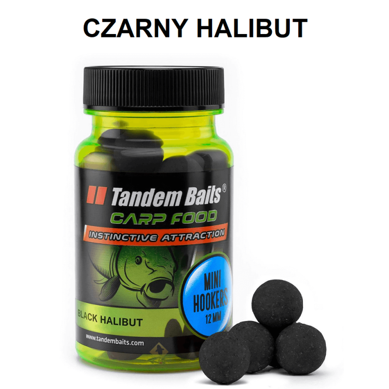 Mini Tandem Baits Hookbaits - Black Halibut 12mm 50g