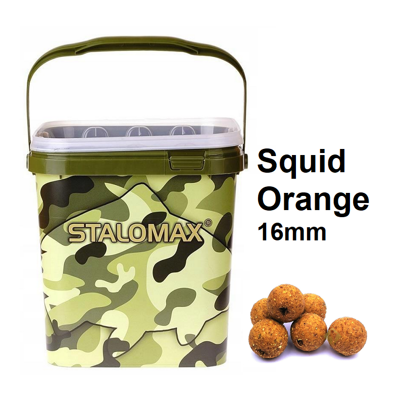 Kulki proteinowe na karpia Stalomax startup Squid Orange 16mm 3kg