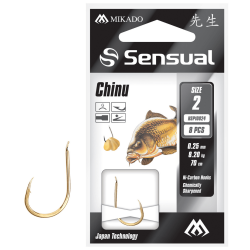 Mikado Chinu Tied Hooks 70cm No. 10