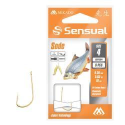 Gebundene Haken Mikado Sode Vorfach 70cm Nr. 4