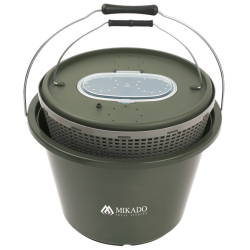 Angel-Eimer Mikado 10L + Köderfisch-Behälter