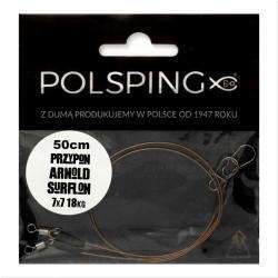 Vorfach Polsping Surflon 7x7 Camo 18kg 50cm 2Stk