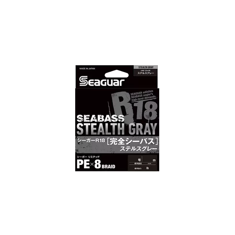Plecionka Spinningowa Seaguar R18 Stealth Gray 150m 0.165mm