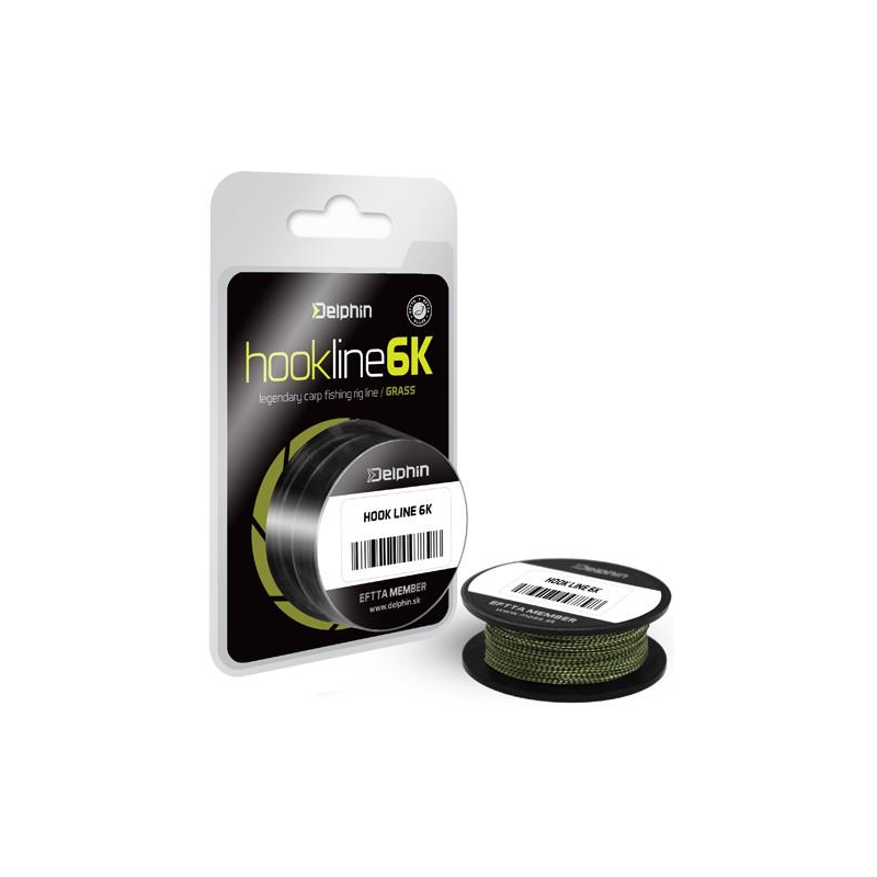 Braided leader Delphin 6K green 20m 15lbs