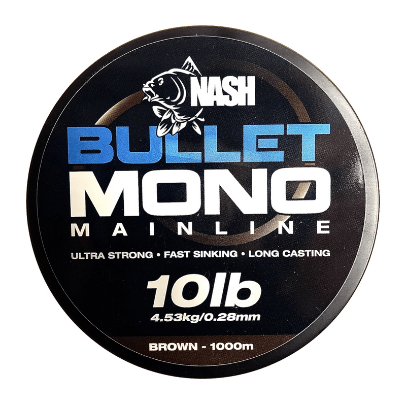 Żyłka Karpiowa Nash Bullet Mono 0,28mm 1000m brązowa