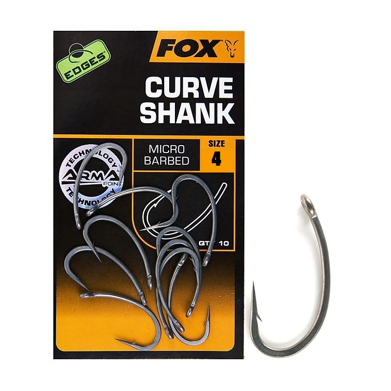 Haki karpiowe FOX Curve Shank r. 4
