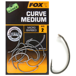 Haki karpiowe FOX Curve Shank Medium r. 2