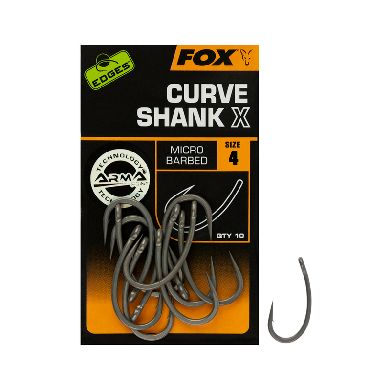 Haki karpiowe FOX Curve Shank X r. 4