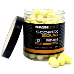 Kulki haczykowe POP-UP Nash - Scopex Squid Żółte 12mm