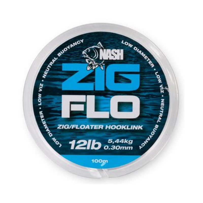 Vorfach-Schnur Nash Zig Flo 0,30mm 12lb 100m