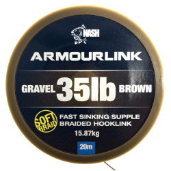 Weiches Nash Heavy Braid Vorfachschnur 35lb Braun