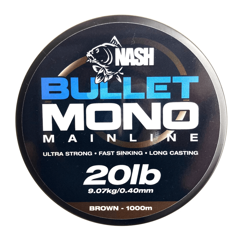 Żyłka Karpiowa Nash Bullet Mono 0,40mm 1000m brązowa