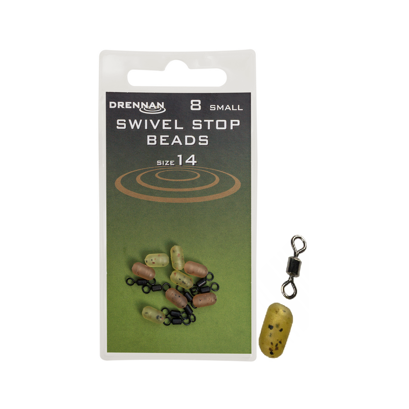 Otočný uzávěr s dorazem Drennan Small SWIVEL STOP BEADS č. 14