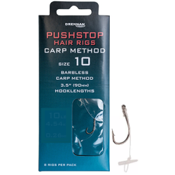 Haken mit Stoppern Drennan PUSHSTOP Carp Method 16
