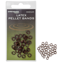 Latex pellet bands Drennan BROWN SMALL 30pcs.