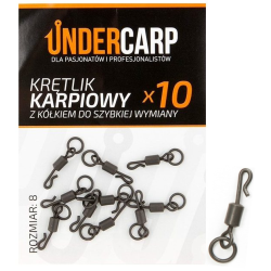 Carp swivel with ring for quick change Undercarp
