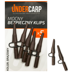 Mocny bezpieczny klips Undercarp brązowy