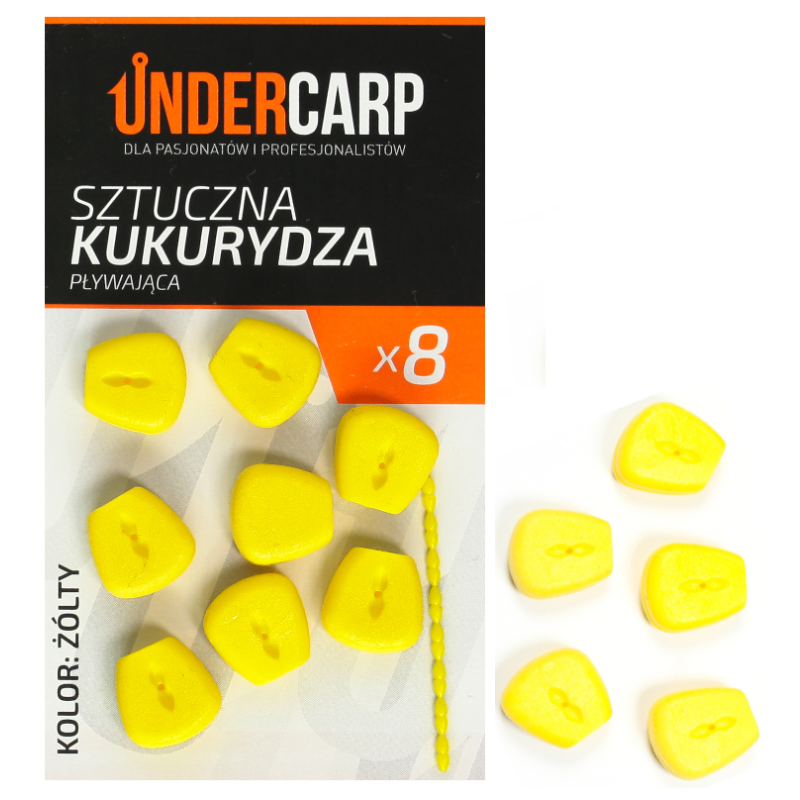 Sztuczna Kukurydza pływająca Undercarp - żółta