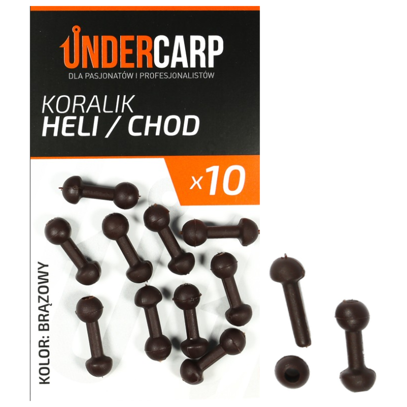Koralik Heli/Chod Undercarp brązowy