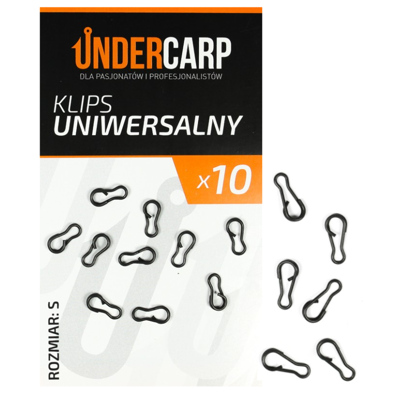 Uniwersalny Klips Undercarp Rozmiart S / 10szt.