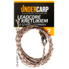 Leadcore with swivel for quick change brown 2pcs Undercarp