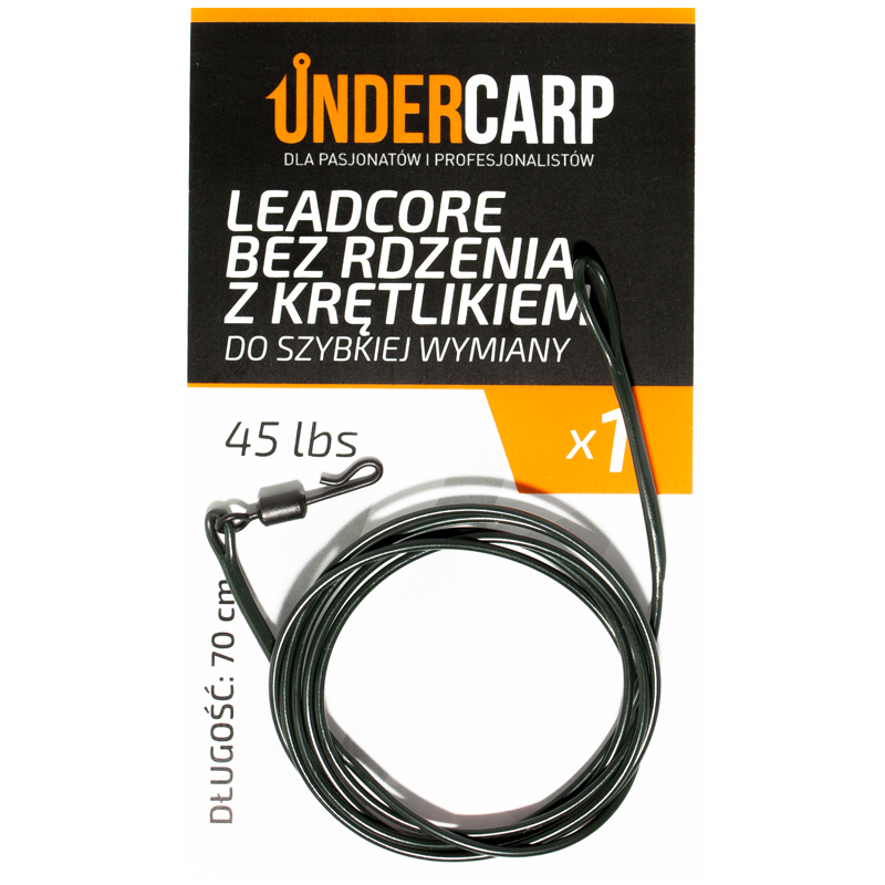 Bezjadrový návazec Undercarp s obratlíkem zelený