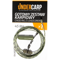 Zestaw karpiowy Undercarp Chod Rig leadcor zielony 45lbs /100cm