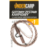 Zestaw Leadcore Undercarp z mocnym bezpiecznym klipsem brąz. 45lbs /100 cm