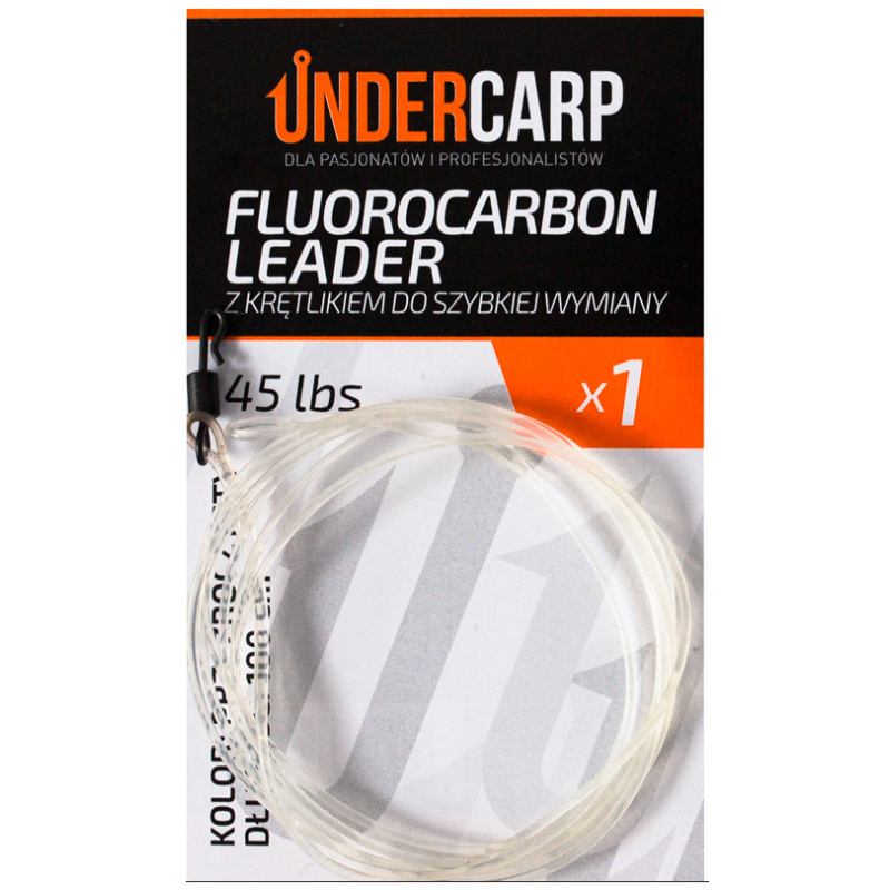 Zestaw Fluorocarbon Leader Undercarp 45 lbs / 100 cm