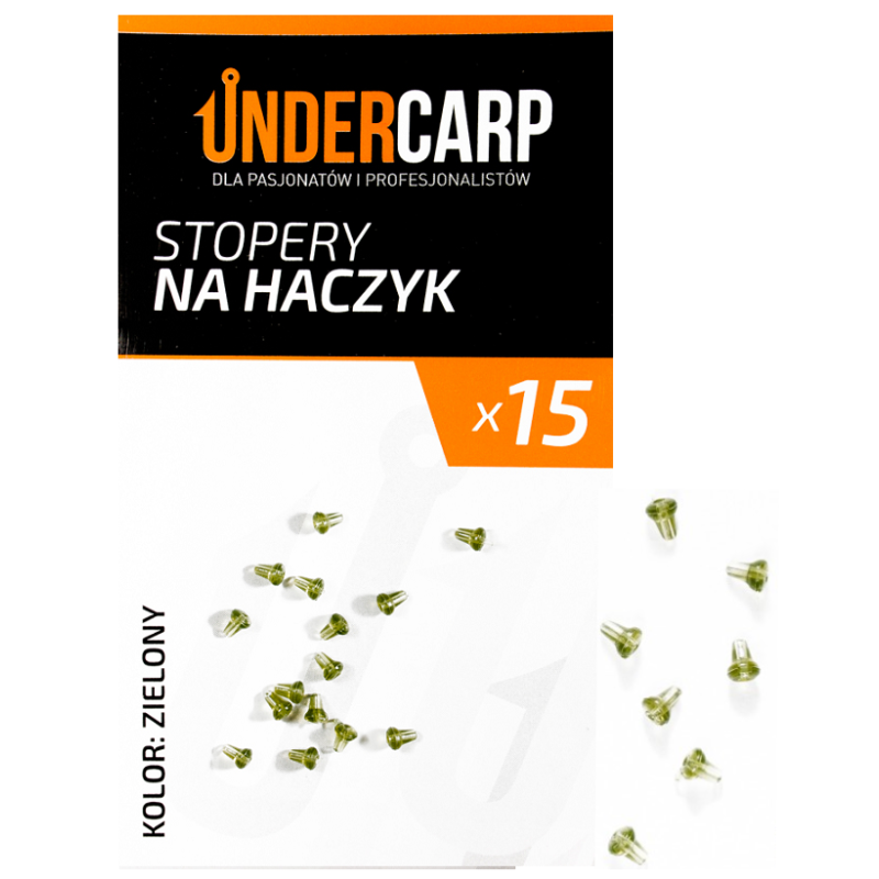 Stopery na háček Undercarp - zelené