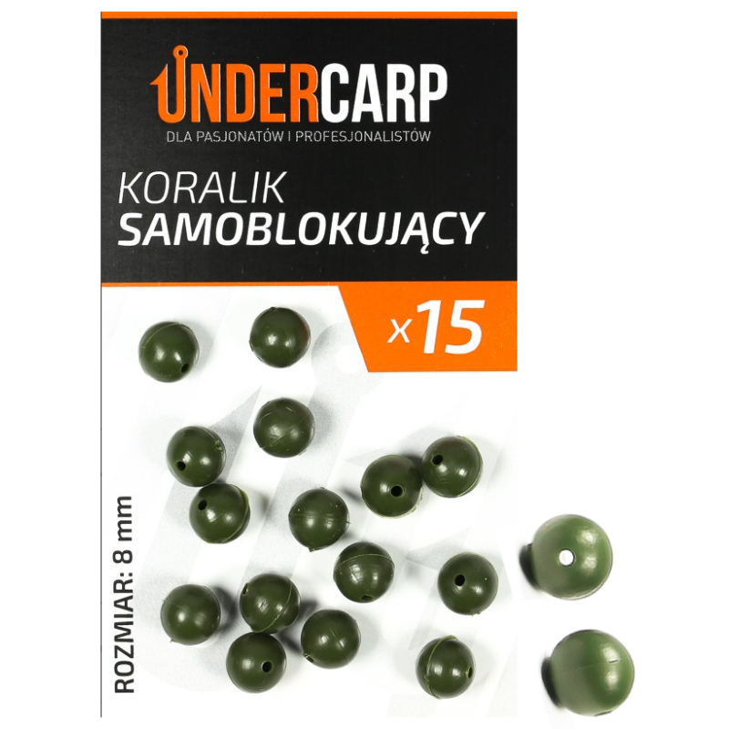 Koralik Samoblokujący Undercarp zielony 6 mm