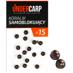 Self-locking bead Undercarp brown 6 mm