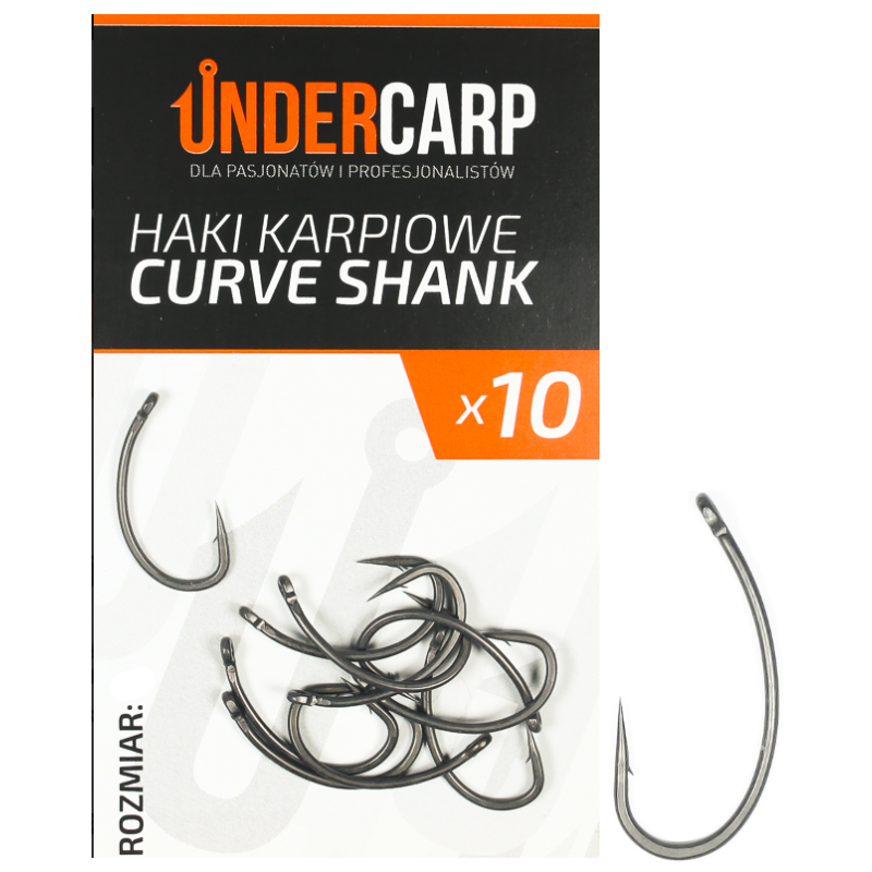 Haki Karpiowe Undercarp Curve Shank 4 Teflonowe