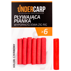 Floating Zig Rig Foam Undercarp - red